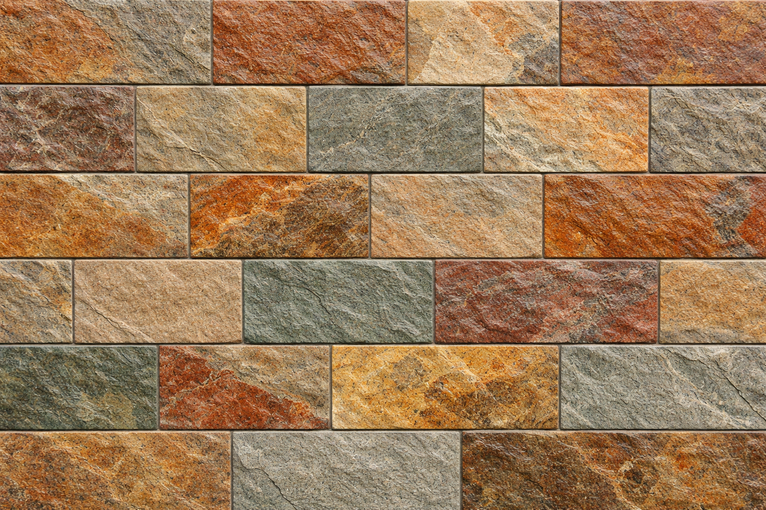 Textured slate wall with vibrant colors Jack Multi - Image 1